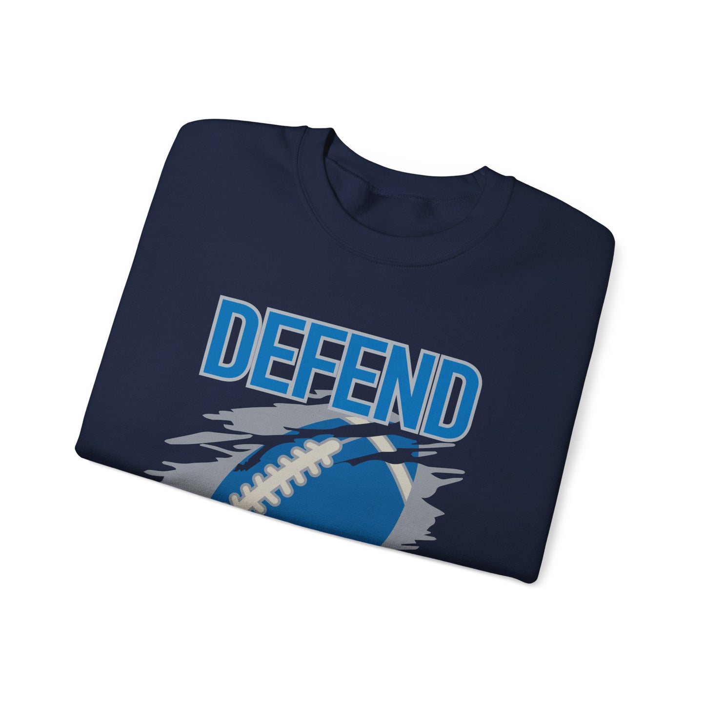 "Defend the Den" Detroit Lions Crewneck Sweatshirt