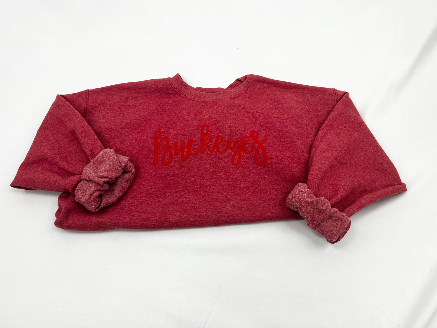Buckeye Puff Print Crewneck