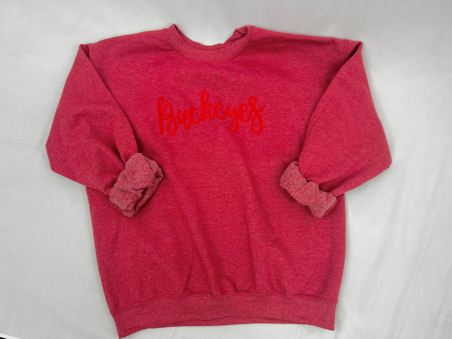 Buckeye Puff Print Crewneck