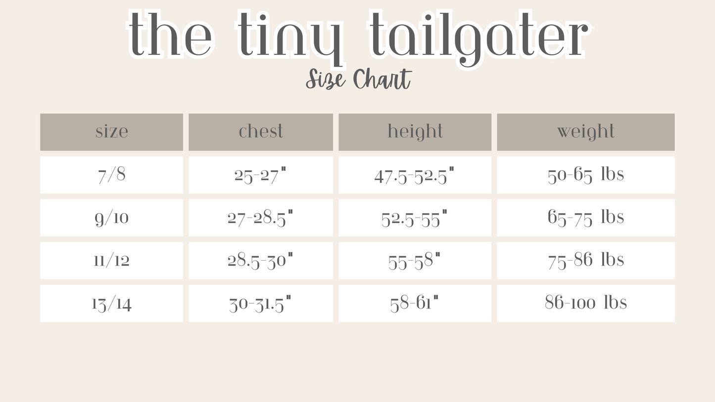 The Tiny Tailgater: Custom Kids Denim Jacket