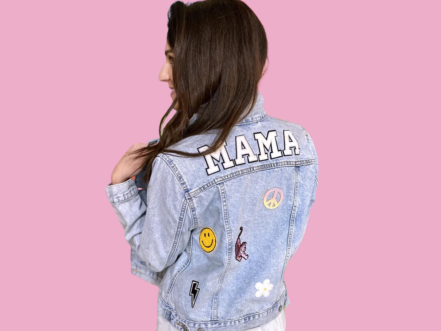 The Tipsy Tailgater: Custom Adult Denim Jacket