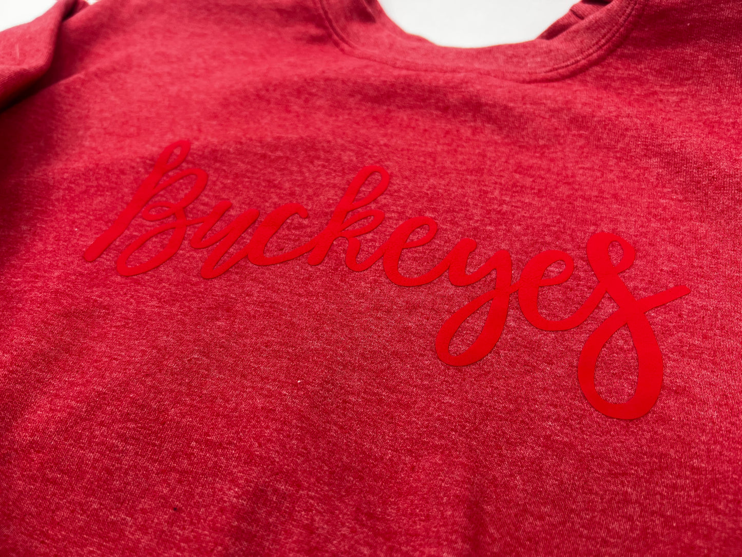 Buckeye Puff Print Crewneck