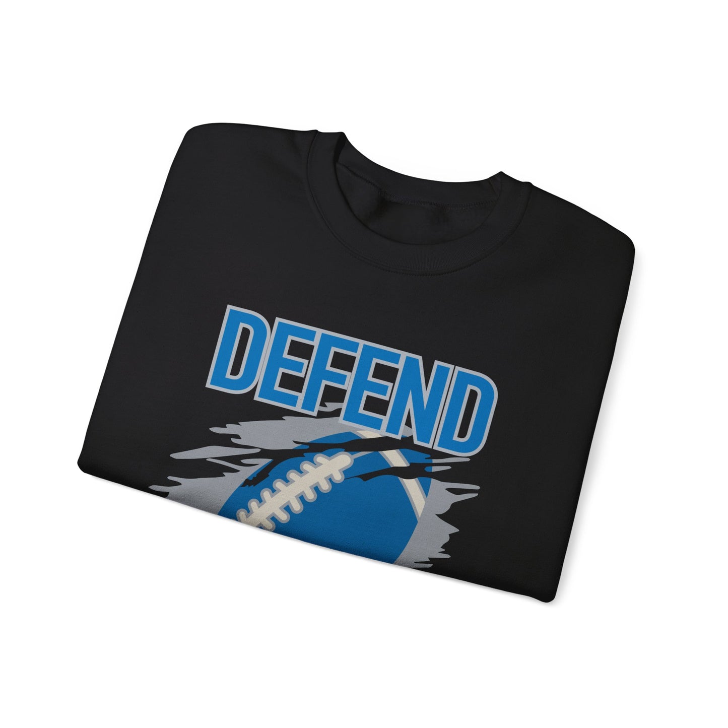 "Defend the Den" Detroit Lions Crewneck Sweatshirt