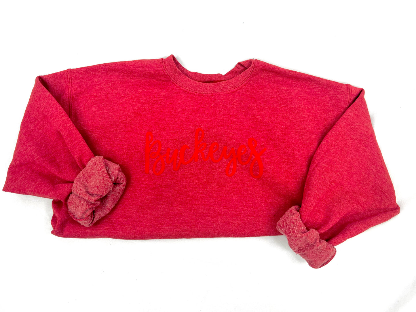 Buckeye Puff Print Crewneck