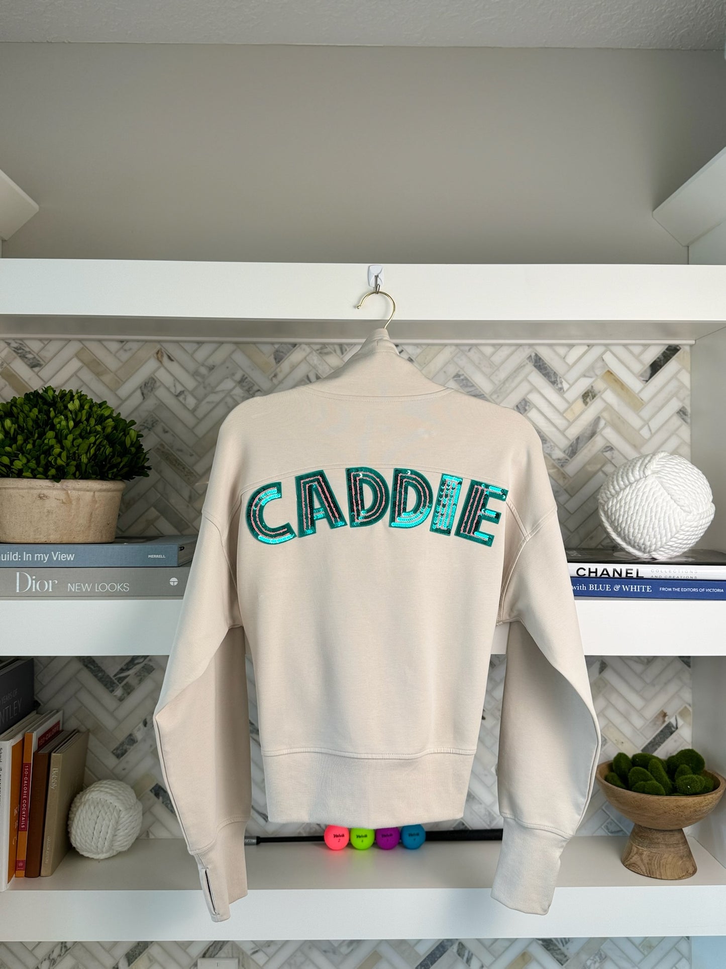 Green CADDIE Quarter Zip