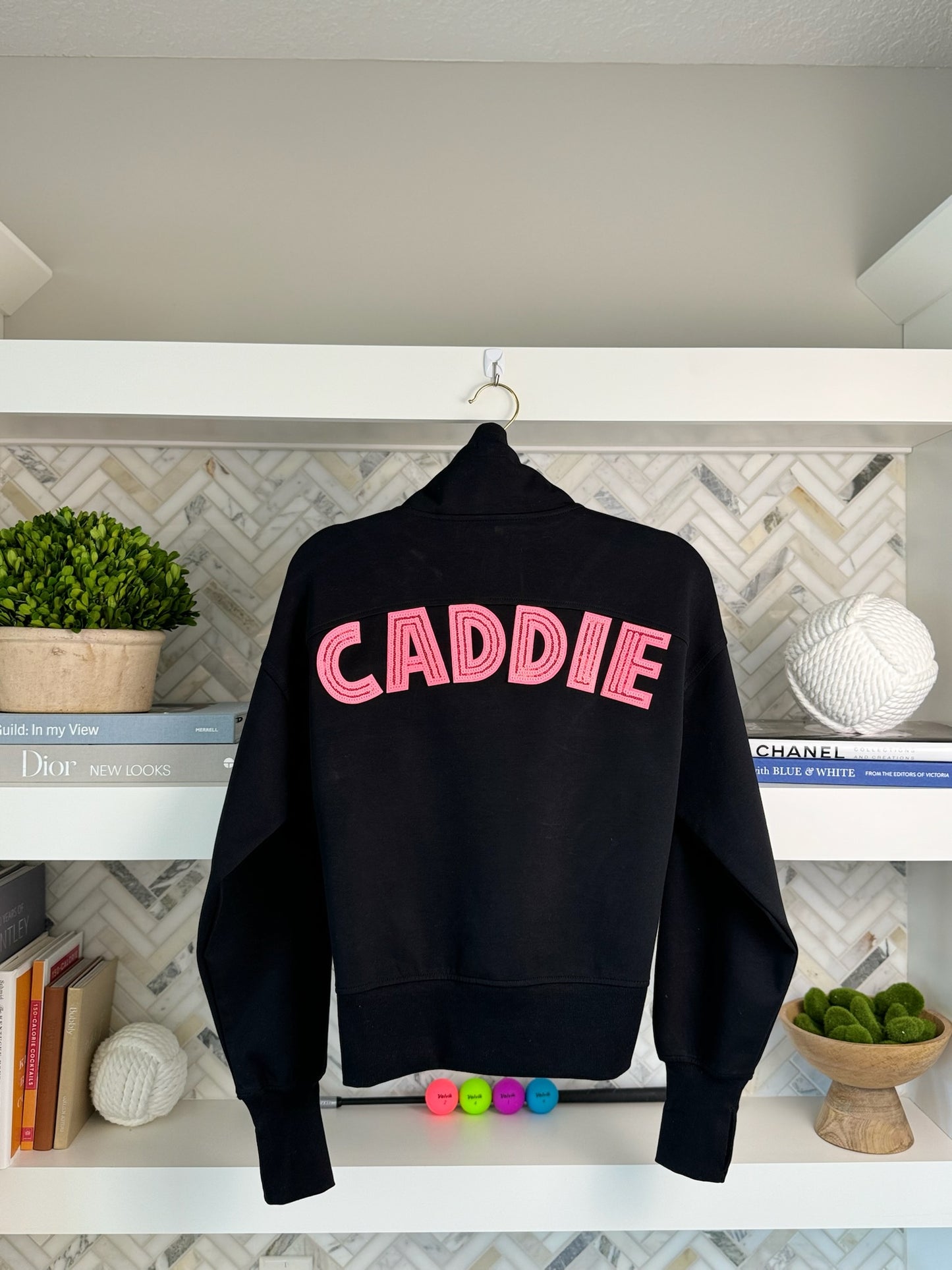 Pink CADDIE Quarter Zip
