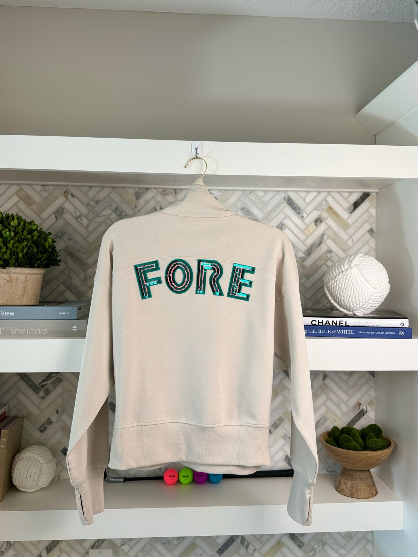 Green FORE Quarter Zip