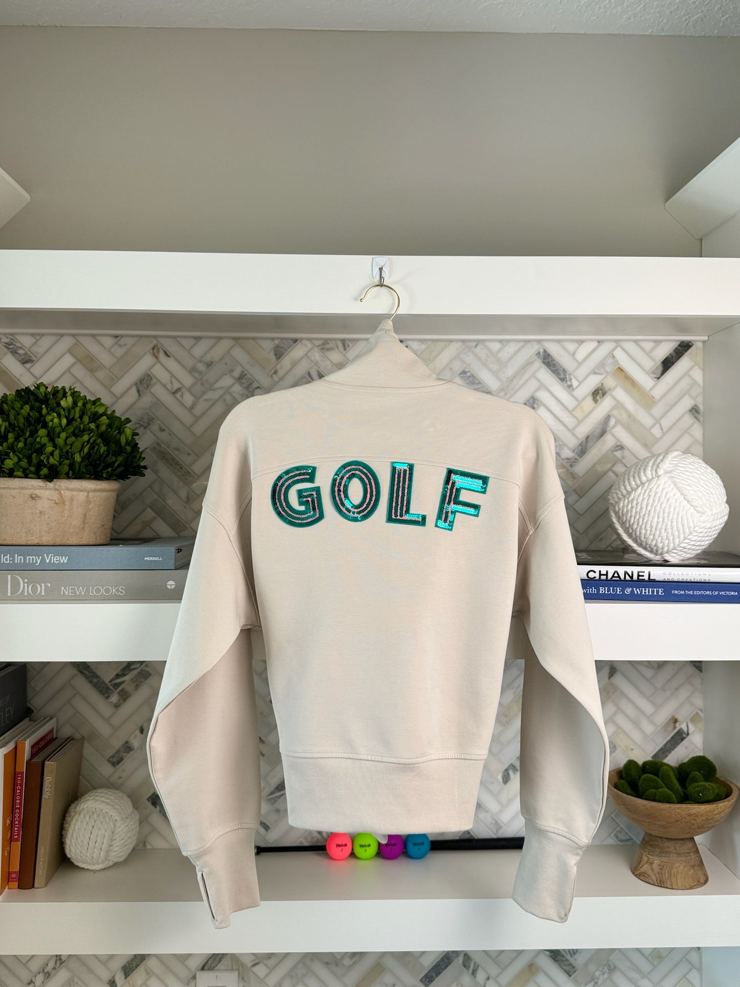 Green GOLF Quarter Zip
