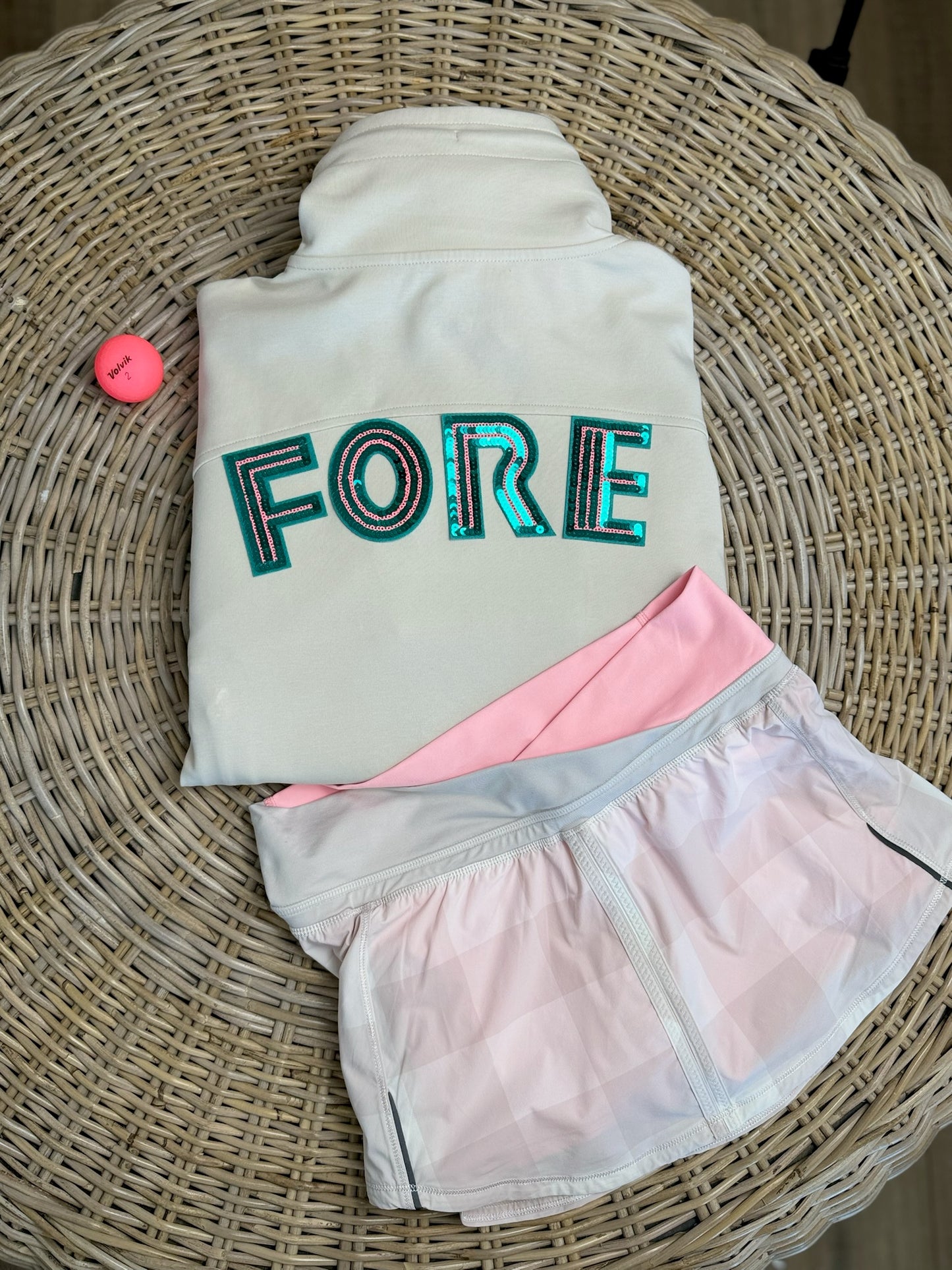 Green FORE Quarter Zip