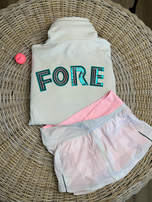 Green FORE Quarter Zip