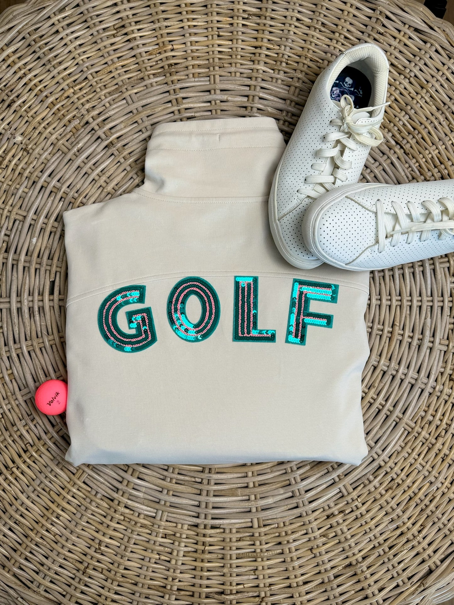 Green GOLF Quarter Zip