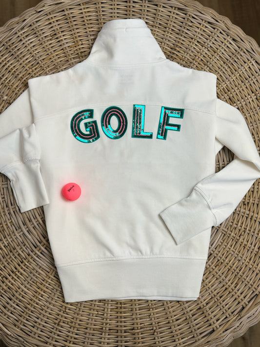 Green GOLF Quarter Zip