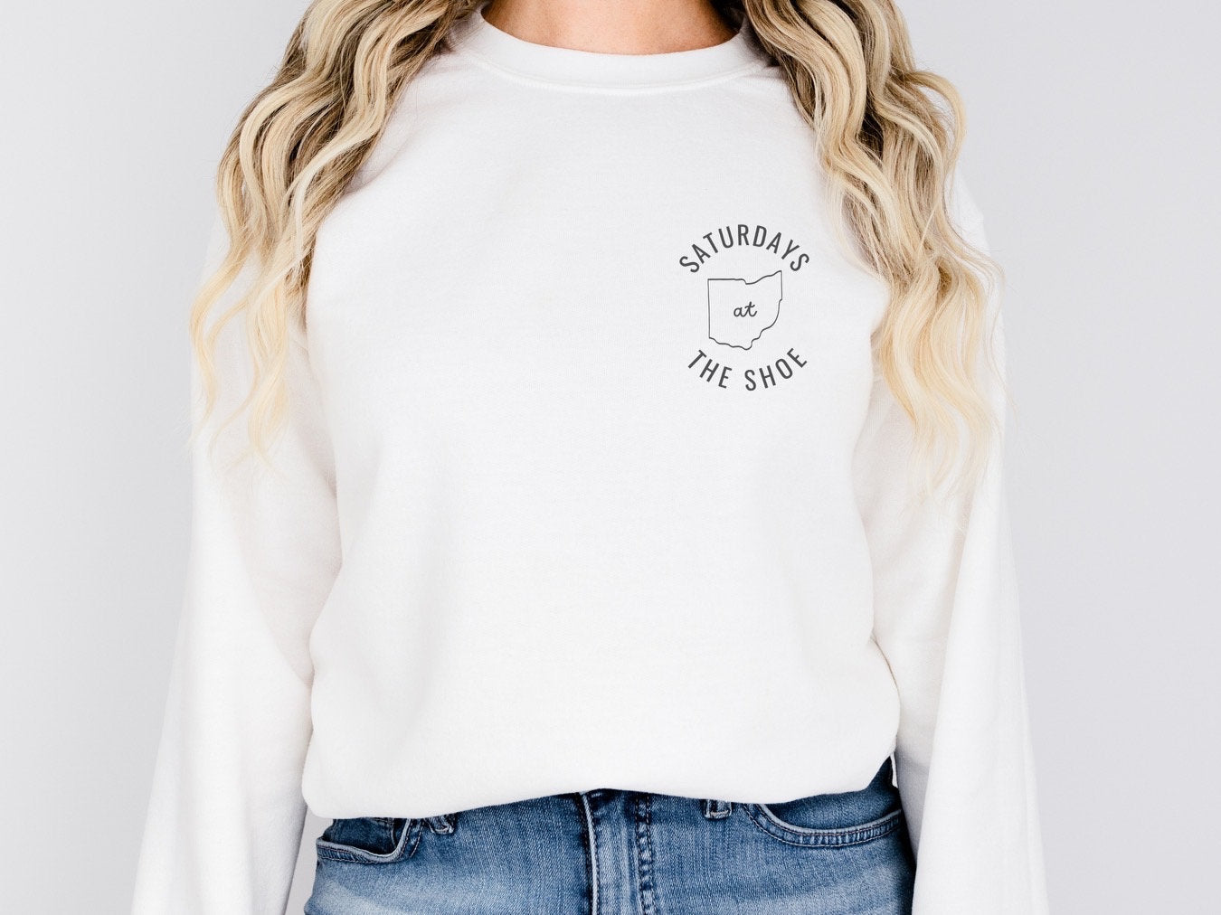 Ohio State Saturdays at The Shoe: Trendy Unisex Sweatshirt for Adults - Buckeye Love, Game Day Apparel