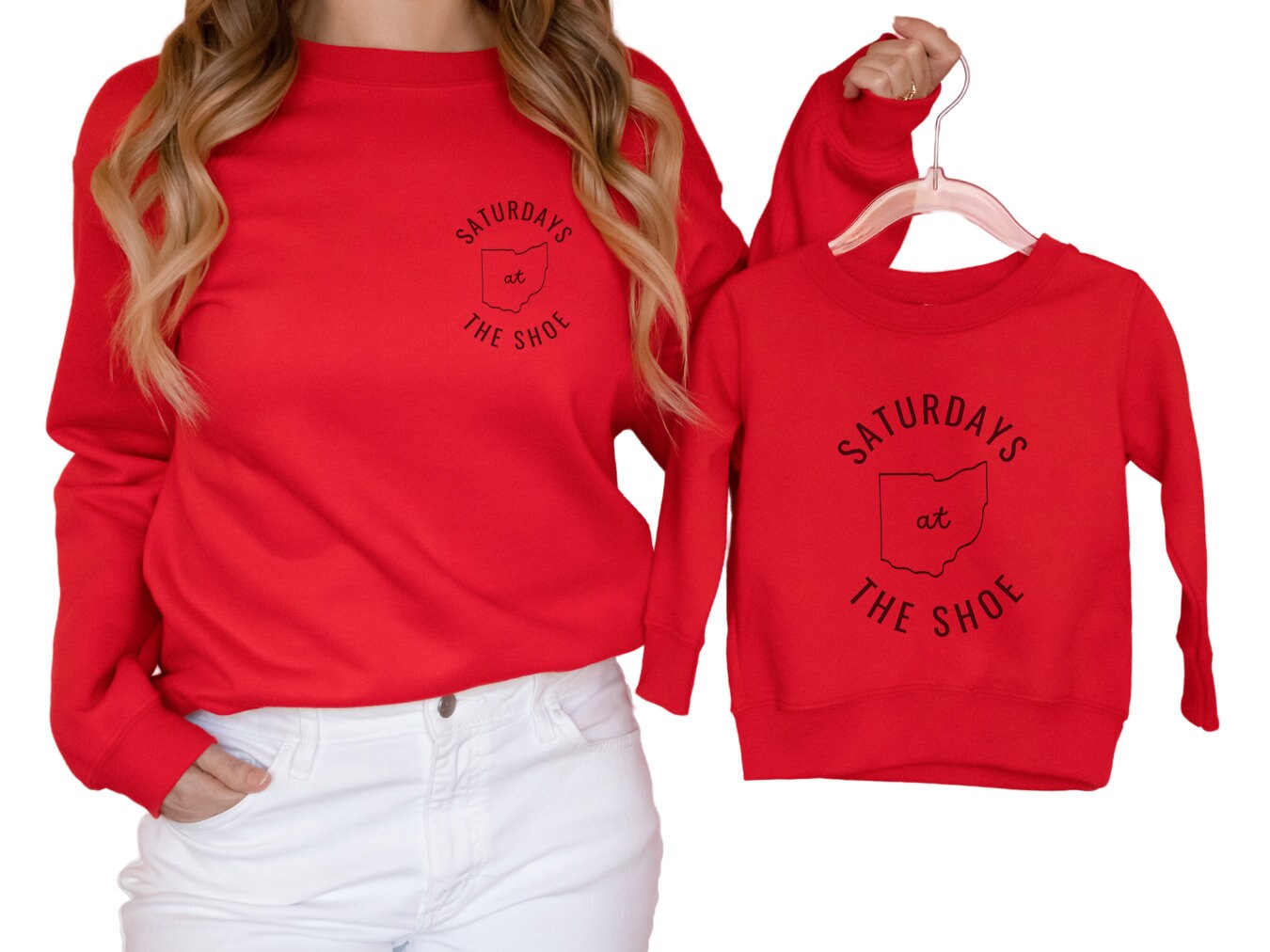 Ohio State Saturdays at The Shoe: Trendy Unisex Sweatshirt for Adults - Buckeye Love, Game Day Apparel