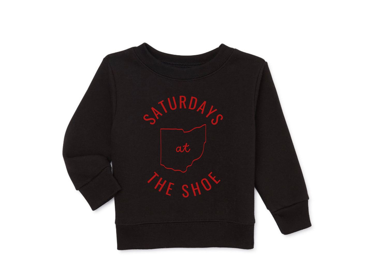 Ohio State Saturdays at The Shoe: Trendy Unisex Sweatshirt for Kids - Buckeye Love, Game Day Apparel