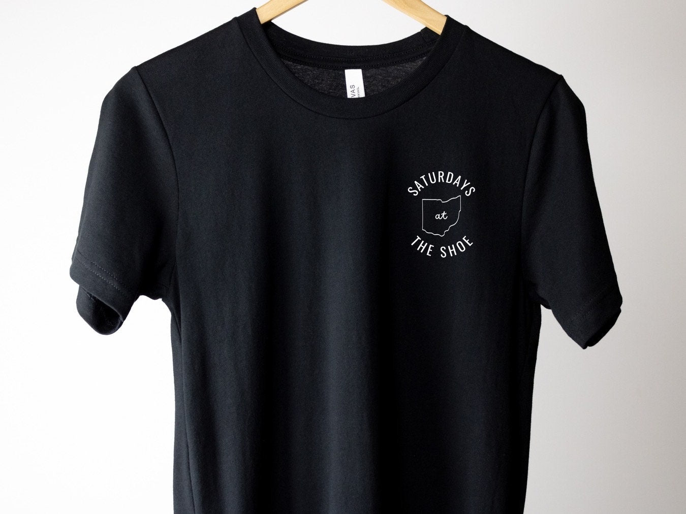 Ohio State Saturdays at The Shoe: Trendy Unisex t Shirt for Adults - Buckeye Love, Game Day Apparel - Ohio state fanwear - OSU Buckeyes