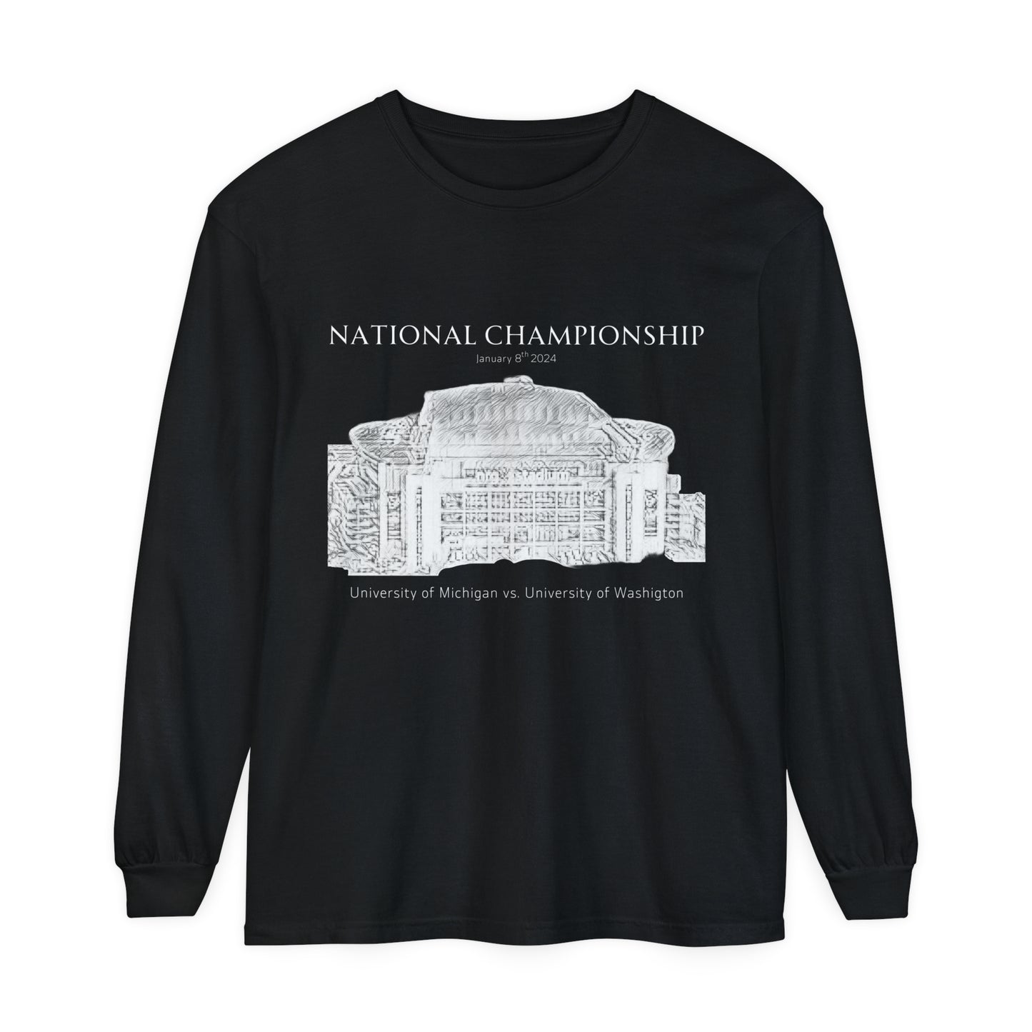 University of Michigan CFB National Championship Unisex Long Sleeve T-Shirt