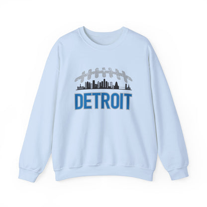 Detroit Football Skyline Unisex Crewneck Sweatshirt