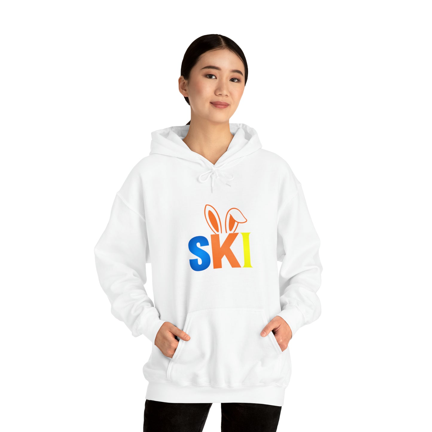 Neon Ski Bunny Hoodie