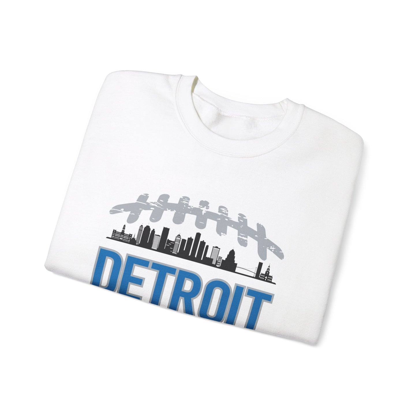 Detroit Football Skyline Unisex Crewneck Sweatshirt