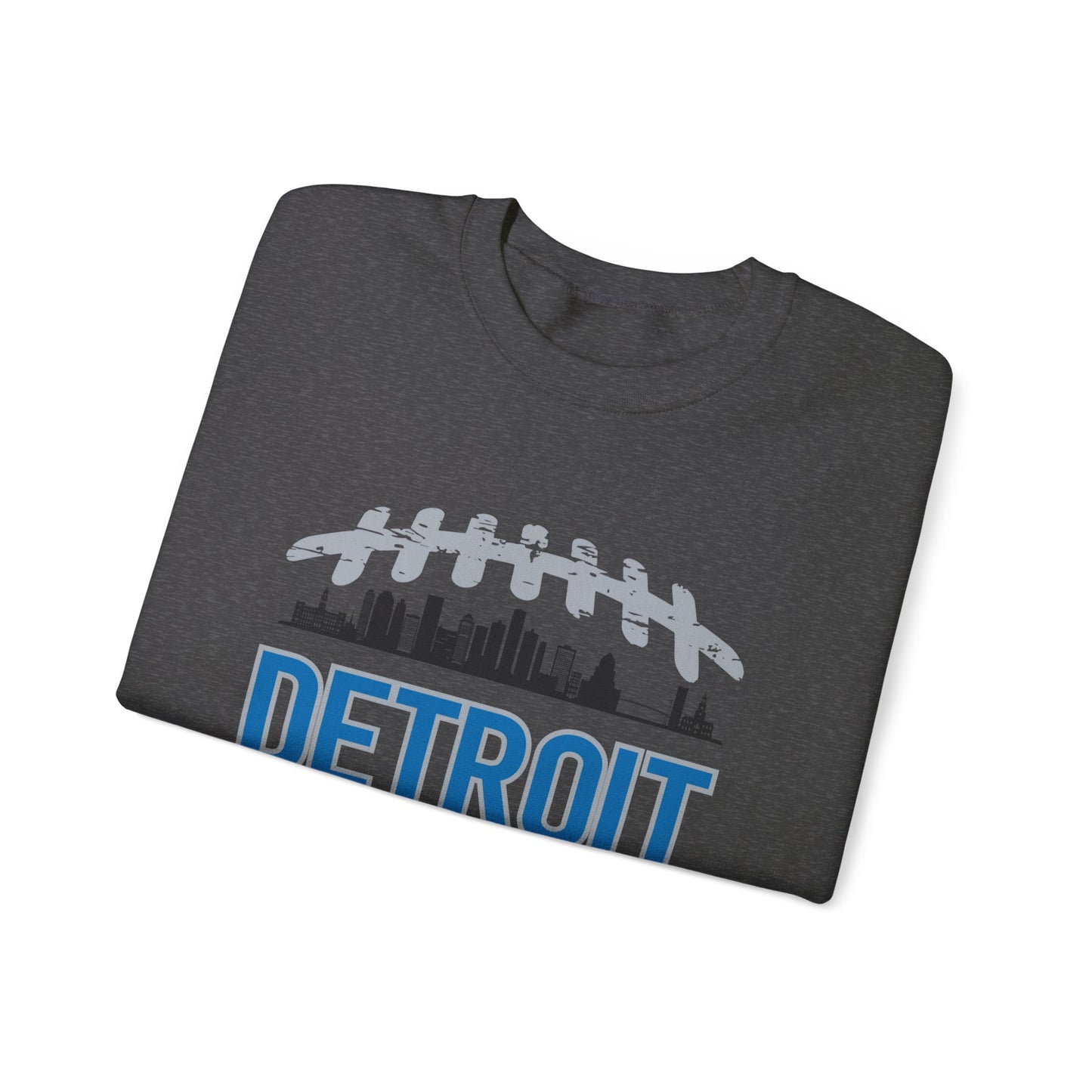 Detroit Football Skyline Unisex Crewneck Sweatshirt