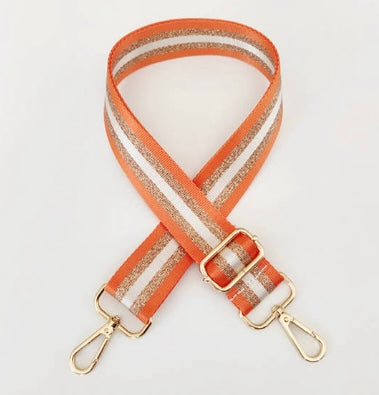 Metallic Purse Straps | Interchangeable Game Day Straps | JJ & the Bear