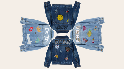 The Tot Tailgater: Custom Toddler Denim Jacket