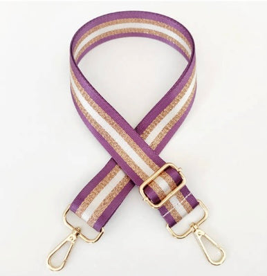 Metallic Purse Straps | Interchangeable Game Day Straps | JJ & the Bear