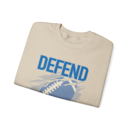"Defend the Den" Detroit Lions Crewneck Sweatshirt