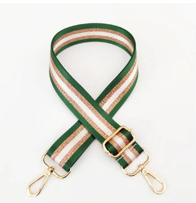 Metallic Purse Straps | Interchangeable Game Day Straps | JJ & the Bear