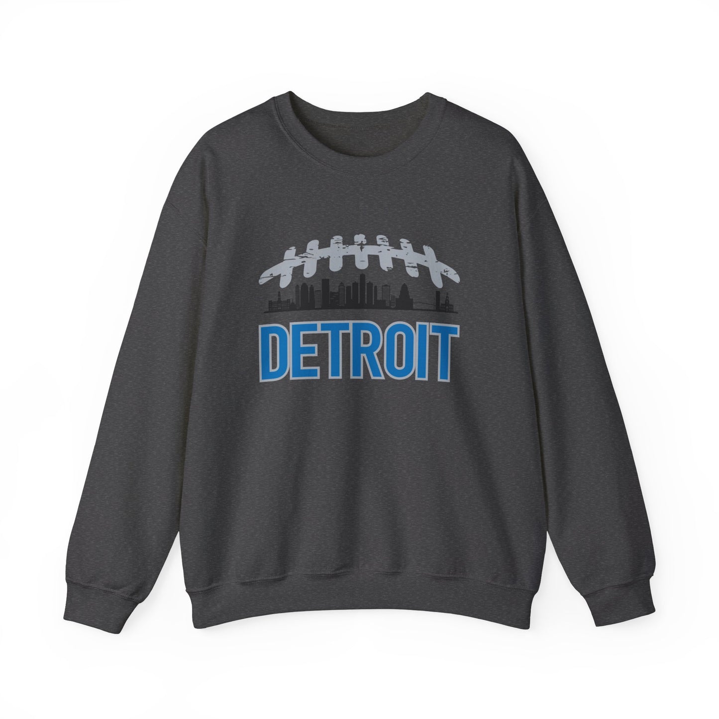 Detroit Football Skyline Unisex Crewneck Sweatshirt