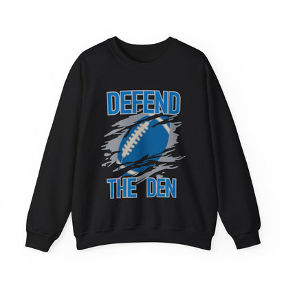 "Defend the Den" Detroit Lions Crewneck Sweatshirt