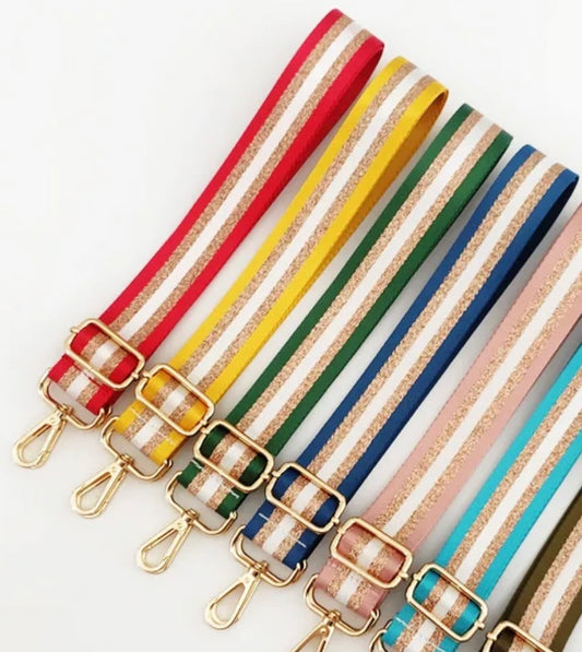 Metallic Purse Straps | Interchangeable Game Day Straps | JJ & the Bear