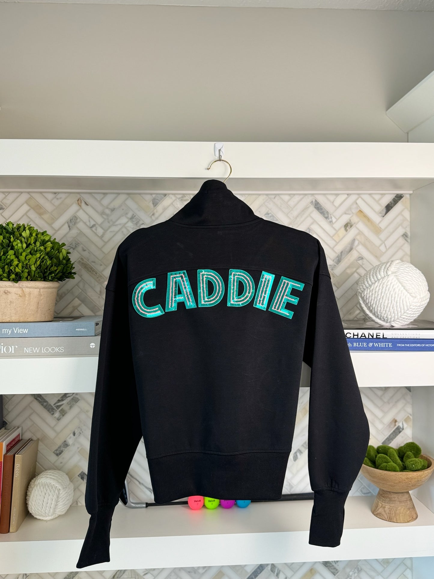 Green CADDIE Quarter Zip