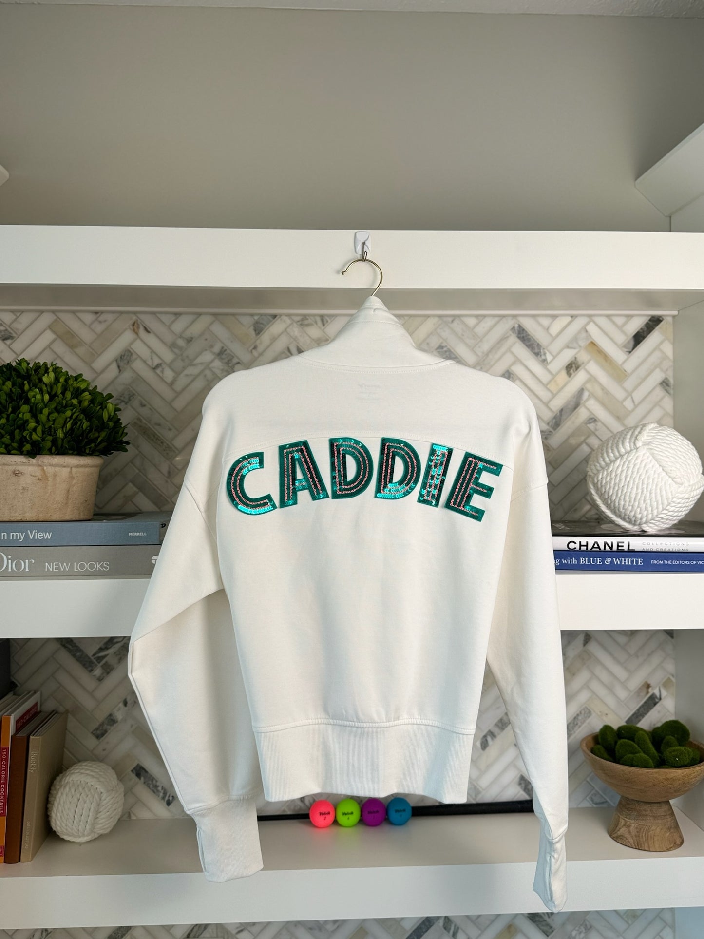 Green CADDIE Quarter Zip