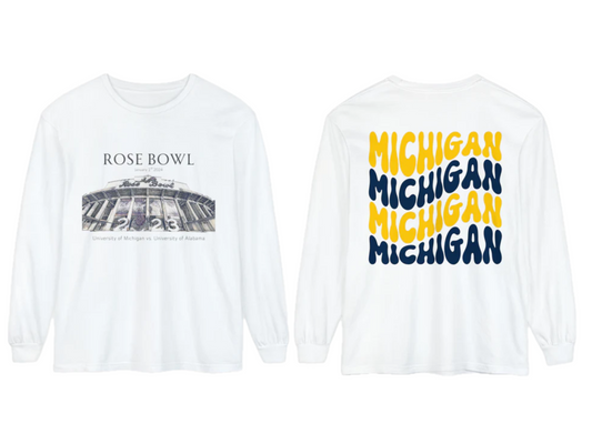 University of Michigan Rose Bowl Unisex Long Sleeve T-Shirt