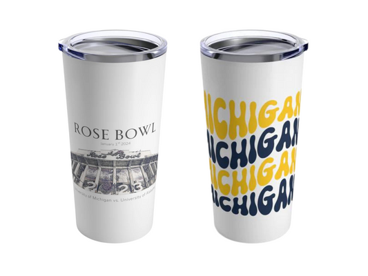 University of Michigan Rose Bowl Tumbler 20oz