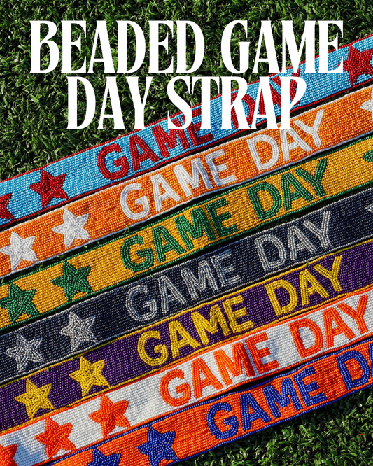 Beaded Purse Straps | Interchangeable Game Day Bag Straps | JJ & the Bear
