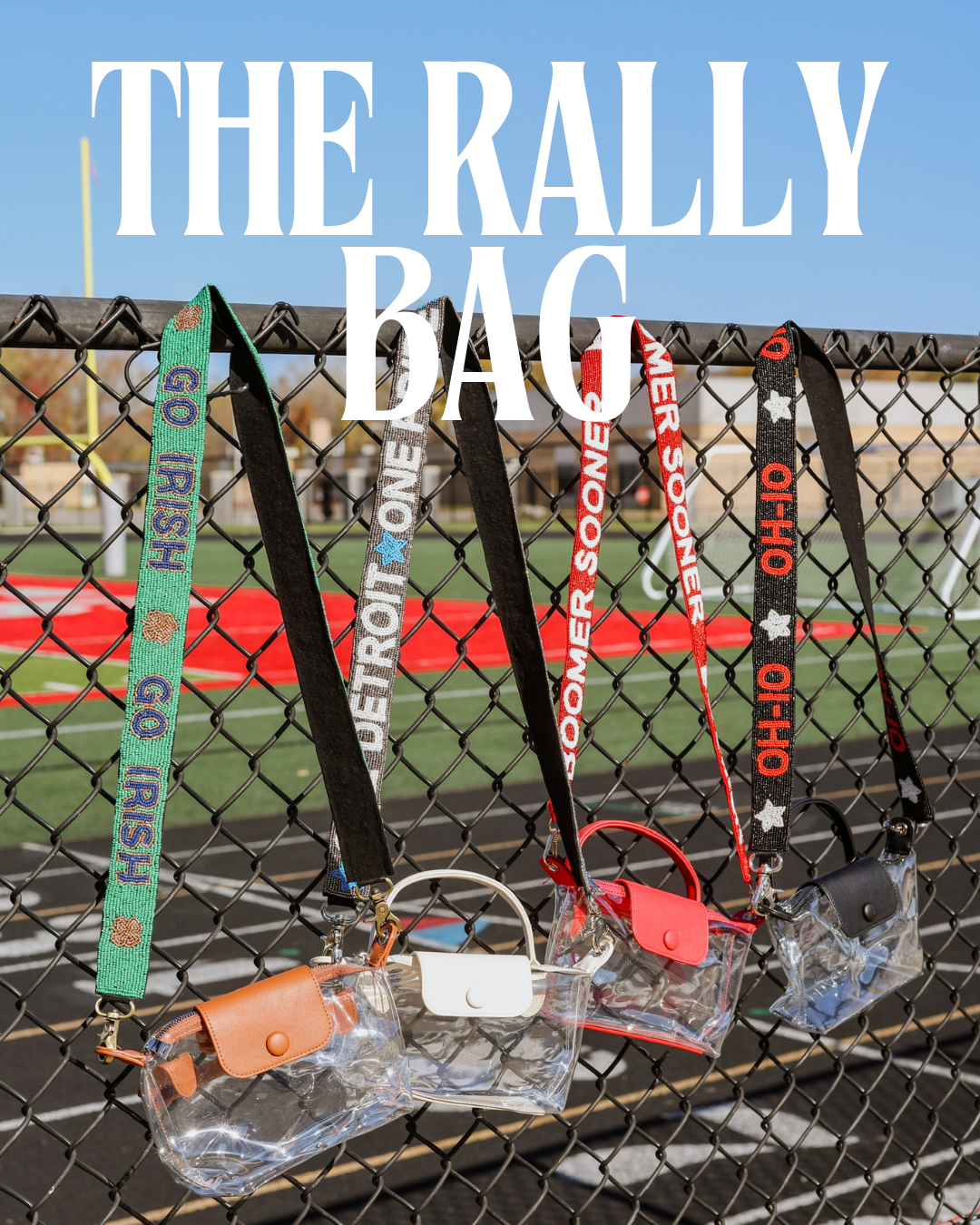 Rally Bag Clear Stadium Bag | Game Day Crossbody Purse