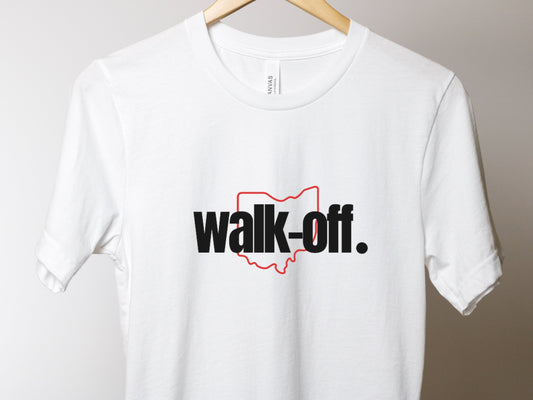 Ohio State walk-off: Trendy Unisex t Shirt for Adults - Buckeye Love, Game Day Apparel - Ohio state fanwear - OSU Buckeyes