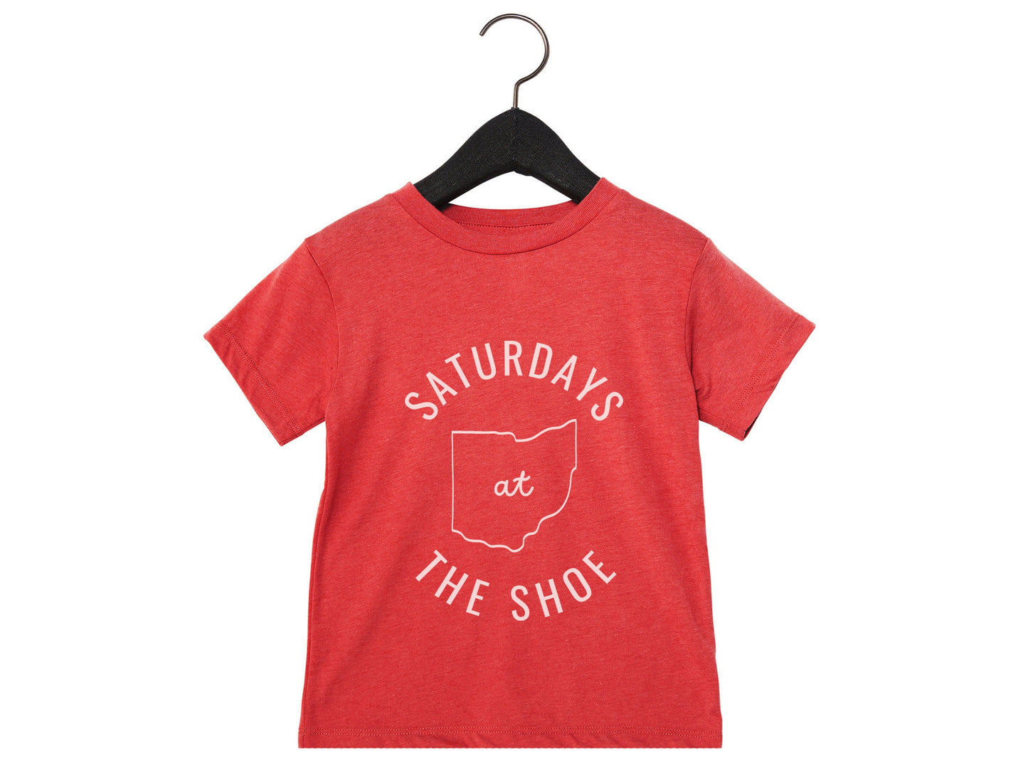 Ohio State Saturdays at The Shoe: Trendy Unisex t Shirt for Kids - Buckeye Love, Game Day Apparel - Ohio state kids fanwear - OSU Buckeyes