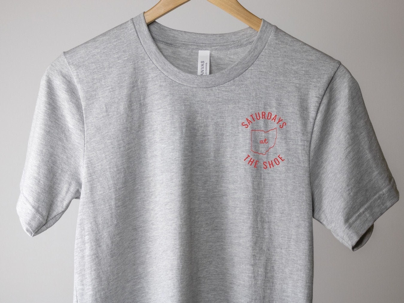 Ohio State Saturdays at The Shoe: Trendy Unisex t Shirt for Adults - Buckeye Love, Game Day Apparel - Ohio state fanwear - OSU Buckeyes